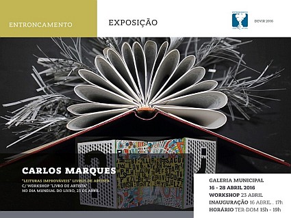 "Leituras Improváveis" e Workshop "Livro de Artista" na Galeria Municipal