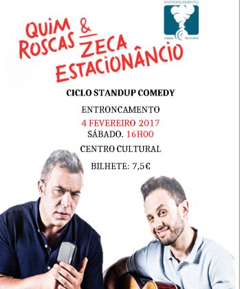 Esgotada nova sessão de stand up comedy "Quim Roscas e Zeca Estacionâncio"