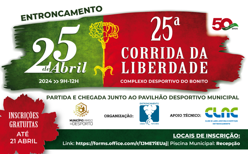 25ª CorridaLiberdade 25Abril2024 banner 800x497