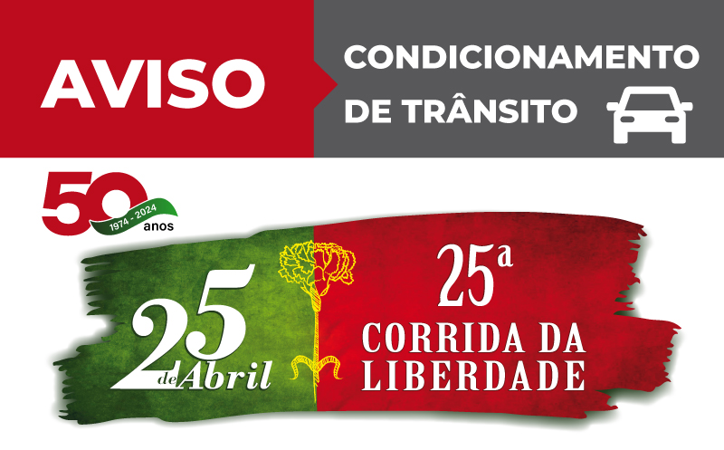 Banner Condicionamento Transito 25 Abril