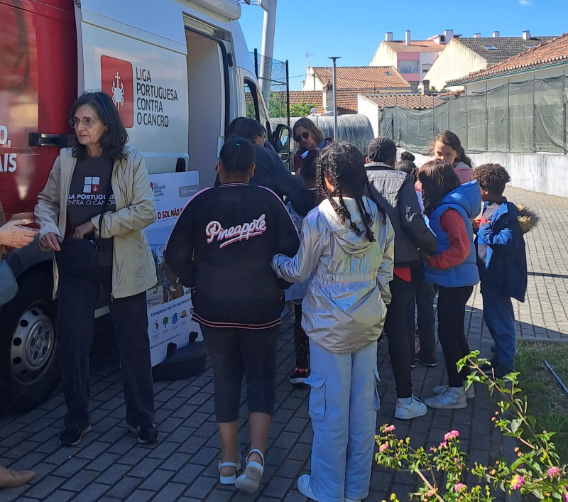 Prevenção sol escola zona verde