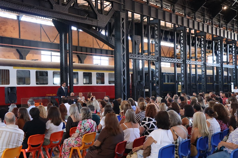 Receção aos Professores decorreu no Museu Nacional Ferroviário