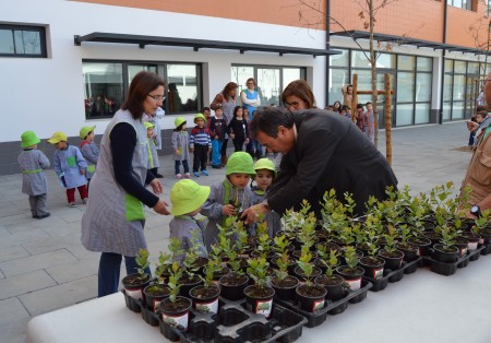Alunos das escolas receberam árvores no Dia Mundial da Árvore