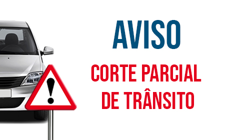 AVISO corte parcial transito