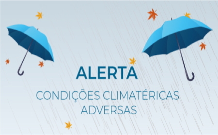 Alerta chuva e vento