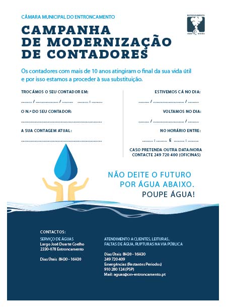 Substituição Contadores Agua - Folheto 2019